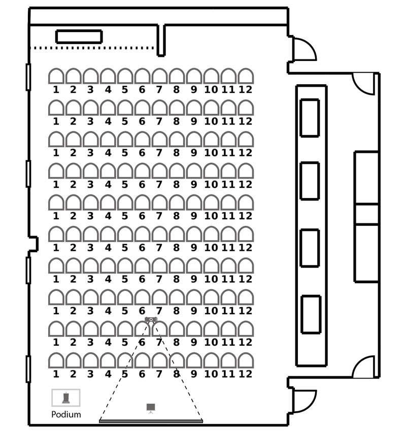 1755 - Maple Meeting Room Theater Seating