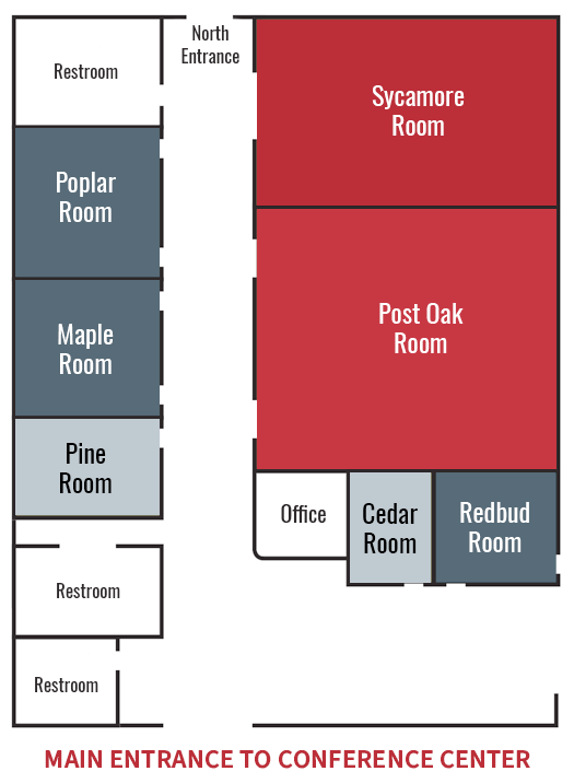 Floor plan of the Owasso Campus Conference Center