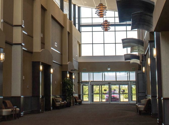 View of the Owasso Conference Center hallway