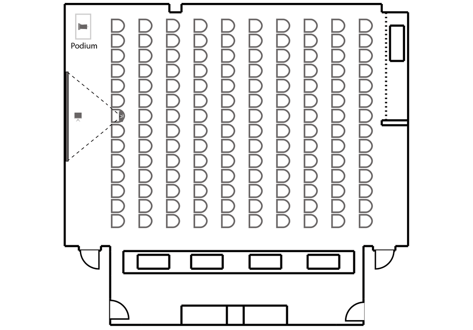 1710 - Redbud Meeting Room Theater Seating