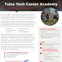 Thumbnail image of the Career Academy Flyer