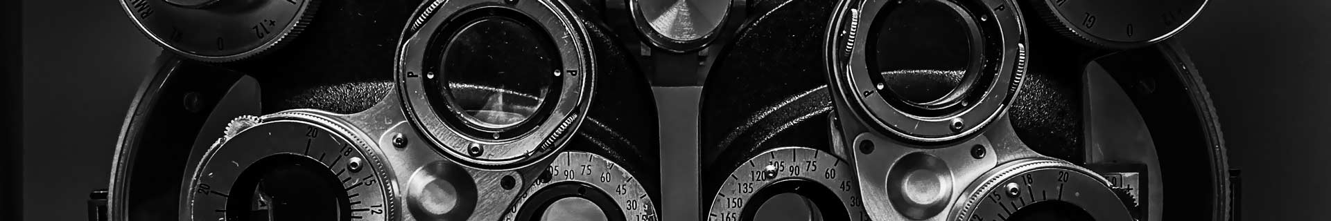 A phoropter in the Vision Care lab