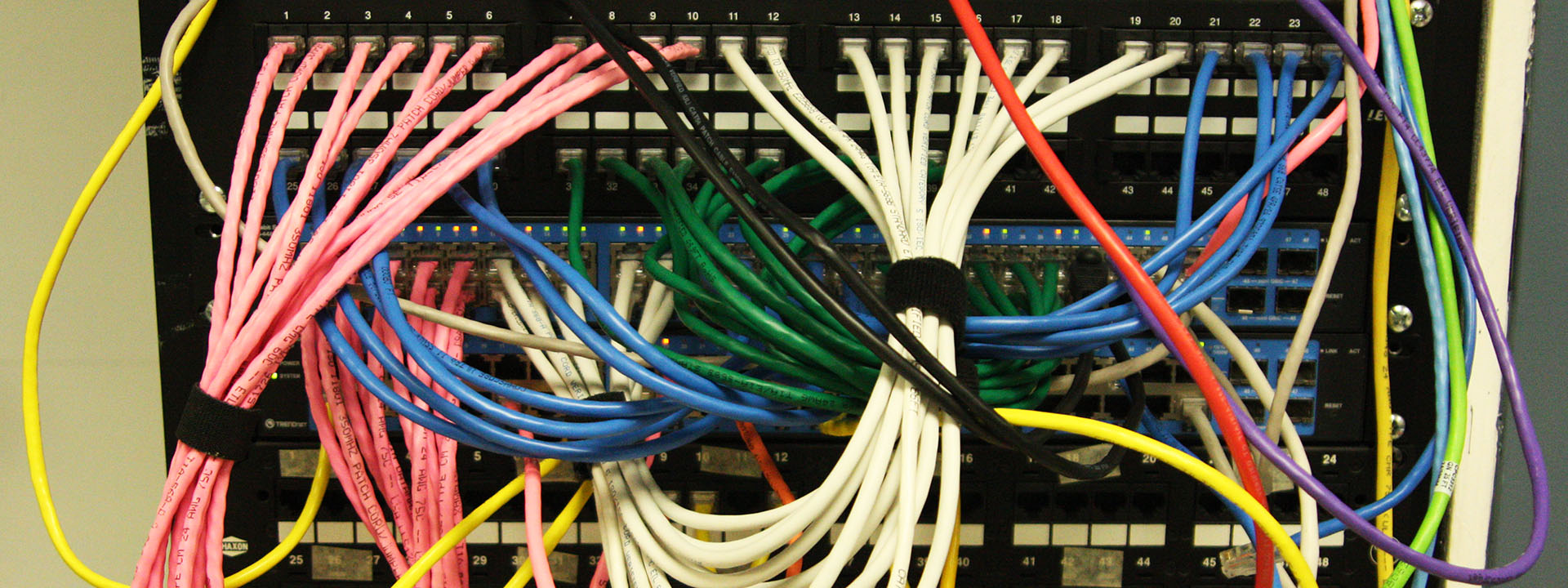 Network cables bundled